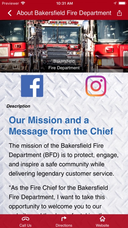 Bakersfield FD Wellness App