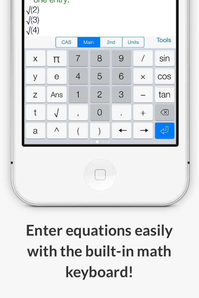 PocketCAS lite for Mathematics screenshot 3