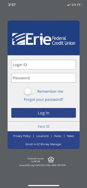 Erie FCU Mobile App