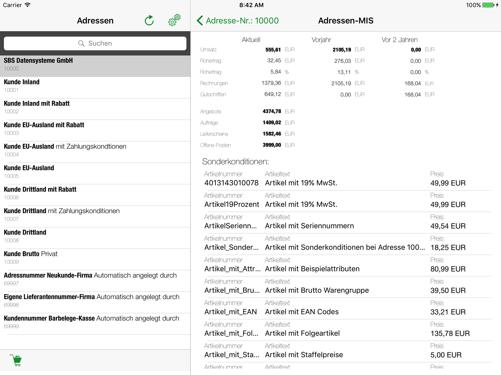 SBS appWARE screenshot 2