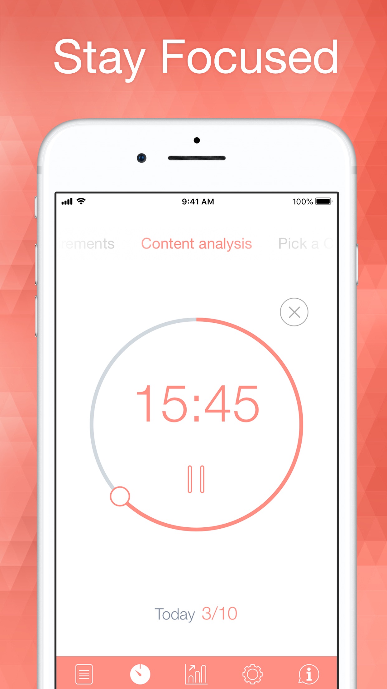 Screenshot do app Be Focused Pro - Focus Timer