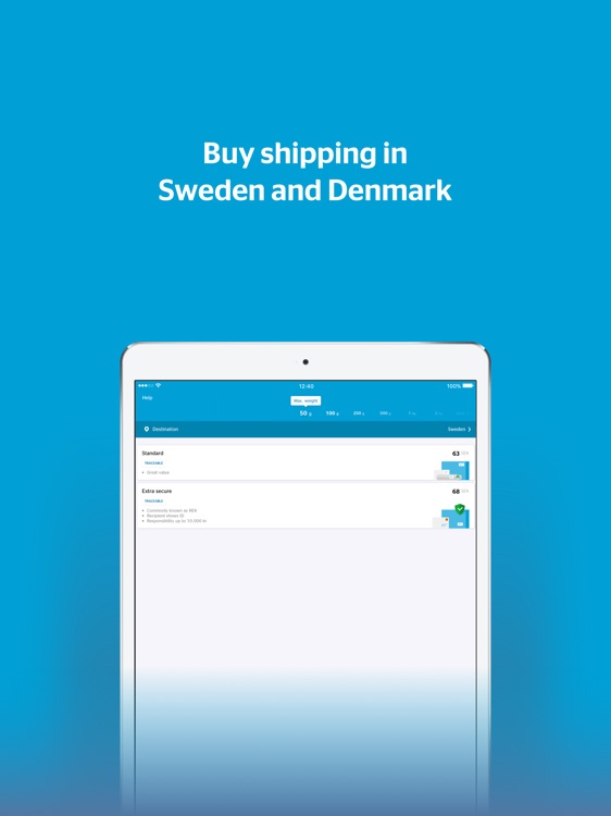 PostNord for iPad