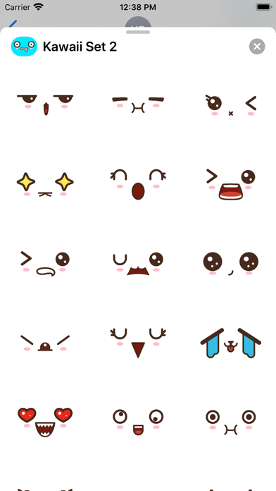 Cute lovely kawaii emoticon Doodle cartoon face in childlike manga cartoon  style on transparent background PNG  Similar PNG