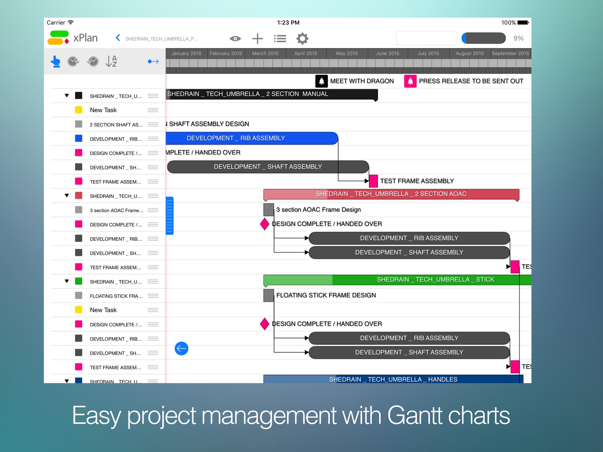 Screenshot do app xPlan