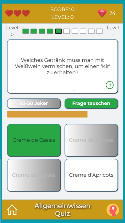 Allgemeinwissen Quiz App screenshot-3