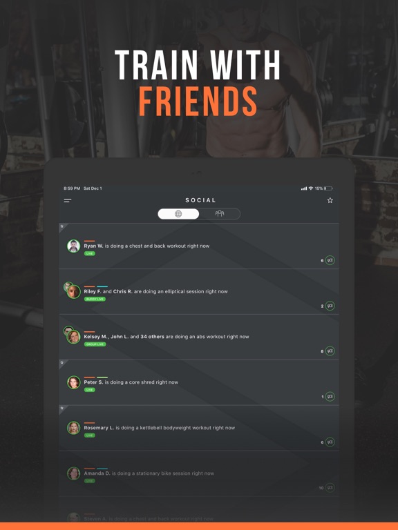 iPad Image of SHRED: Gym Workout & Tracker