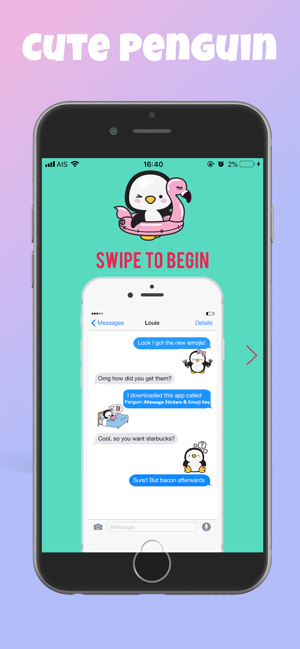 Penguin Stickers Keyboard(圖1)-速報App