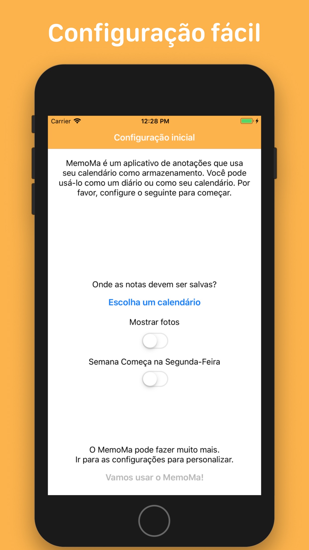 Screenshot do app MemoMa