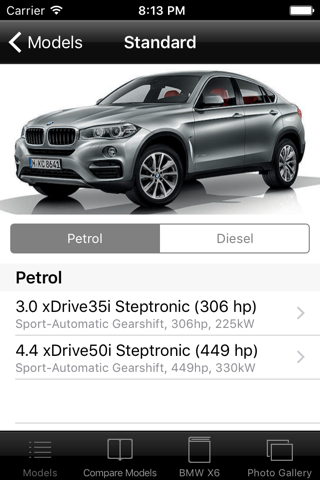 Car Specs BMW X6 F16 2014 screenshot 2