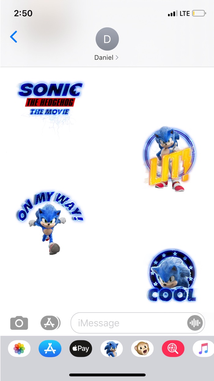 Official Sonic Movie Stickers