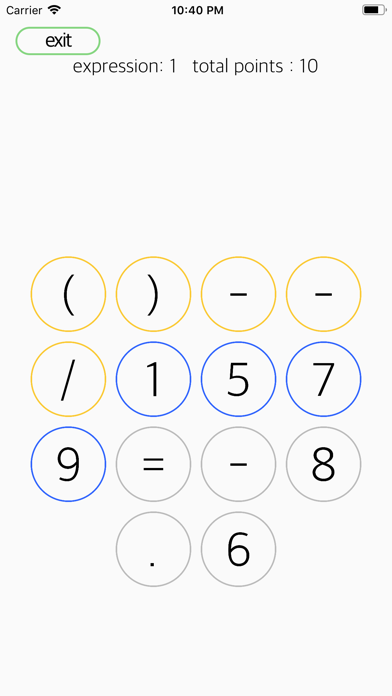 MathMate - expression puzzle screenshot 2