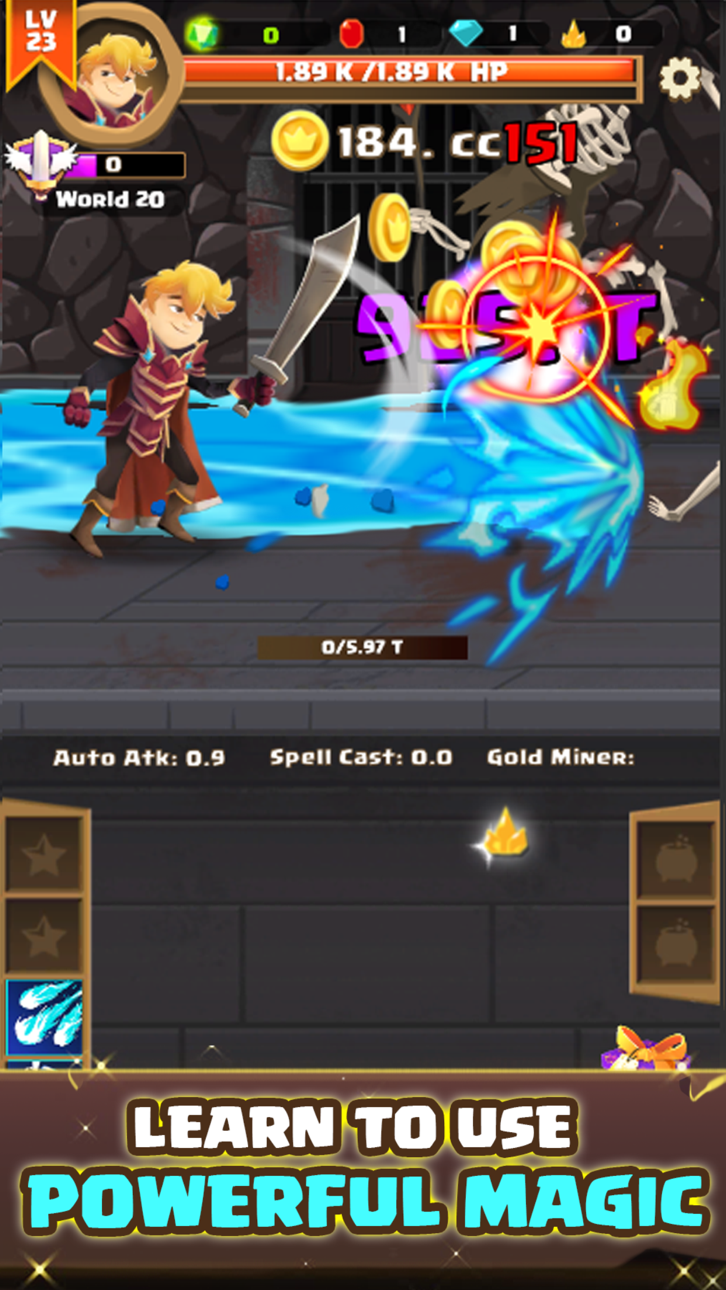 Clicker Knight Hack screenshot 5 - iOS game interface