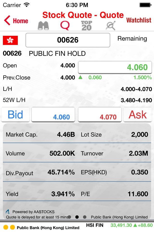 PBHK Stock Trading screenshot 2