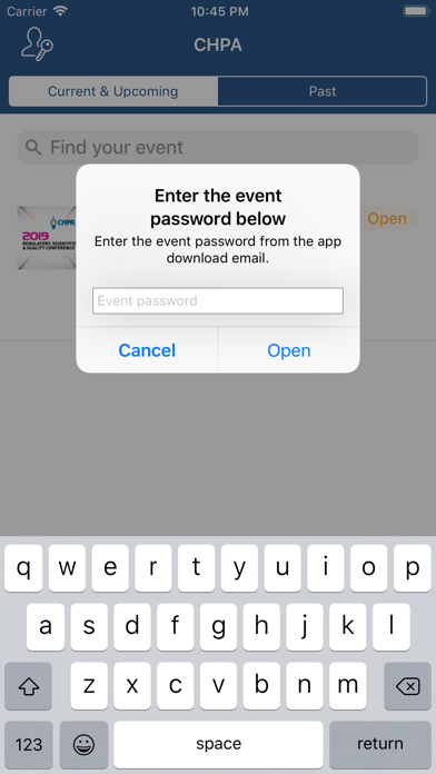 CHPA Events screenshot 2