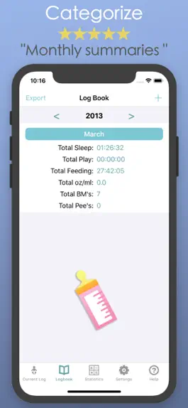 Game screenshot Baby Log & Breast Feeding App hack