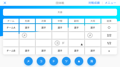 剣道スコアブック Cirport サポート Iphone Ipadアプリ アプすけ