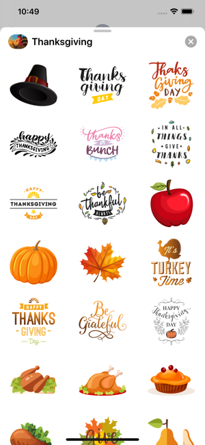 Thanksgiving Countdown Sticker