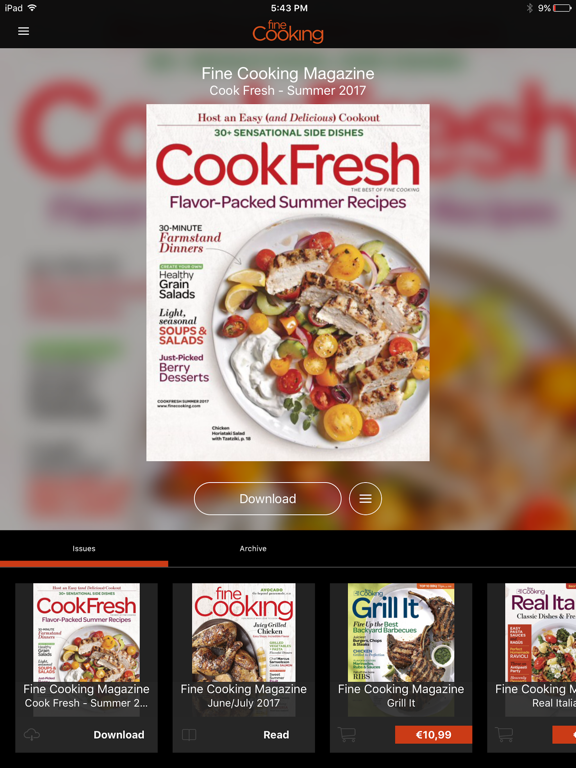 Fine Cooking Magazine screenshot