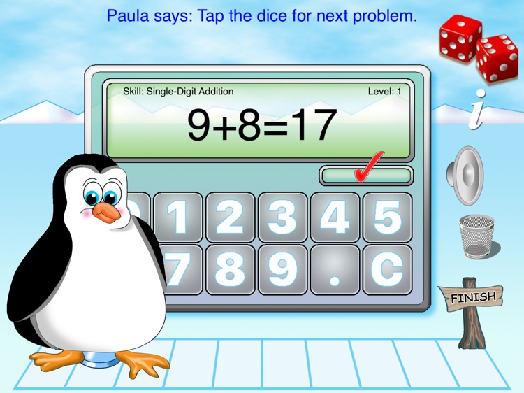 Pete the Penguin's Math Game