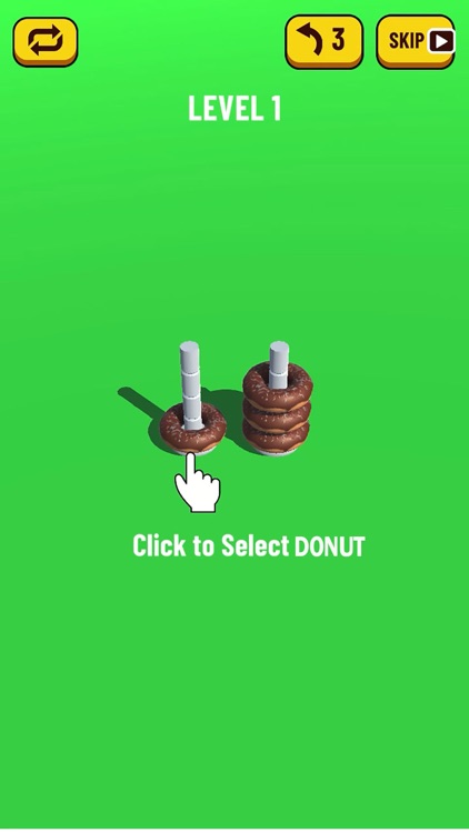 Donut Stack Puzzle