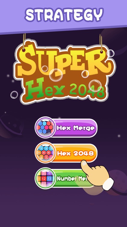 Superhex 2048 elimination game