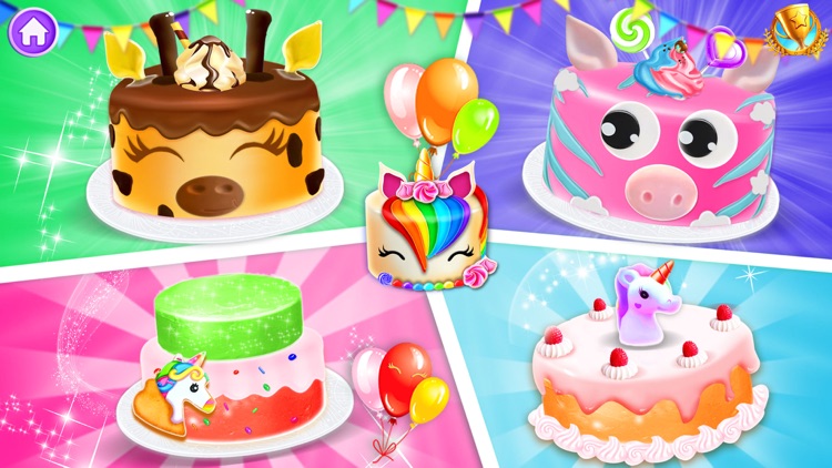 Unicorn Cake Maker Baking Game screenshot-3