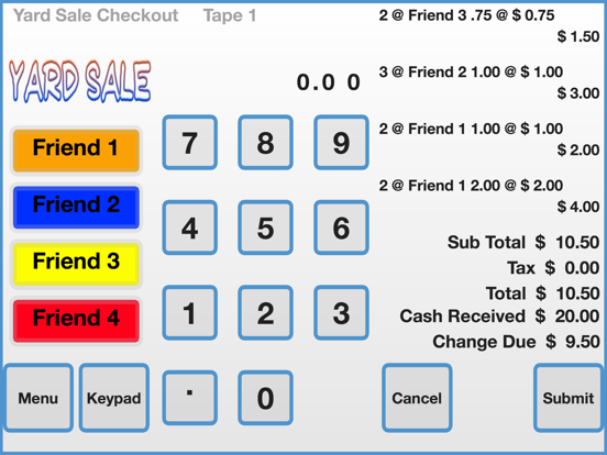 Yard Sale Checkout Register App Price Drops