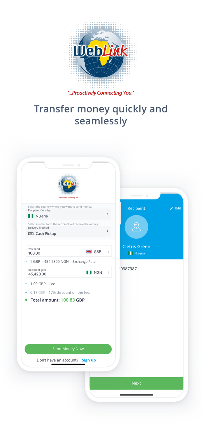 Weblink - Money Transfer