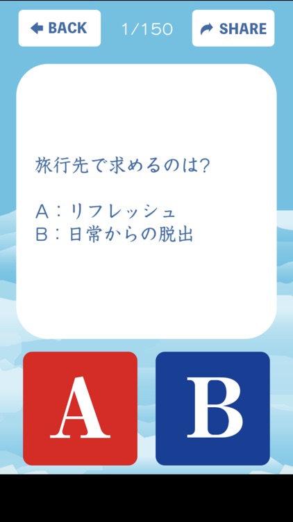 あなたの旅行先診断