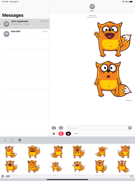 Fox Emojisのおすすめ画像3