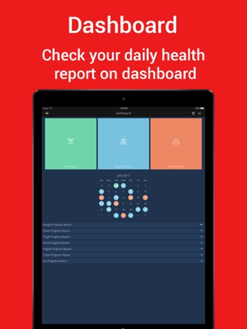 Gym Master application - náhled