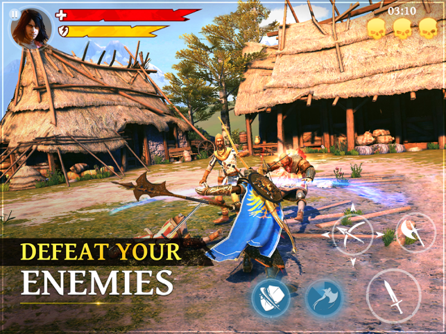 Żelazne ostrze: średniowieczny zrzut ekranu RPG