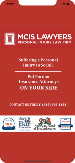 MCIS Lawyers Injury Help App