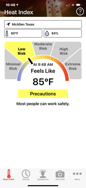 Osha Heat Index Chart