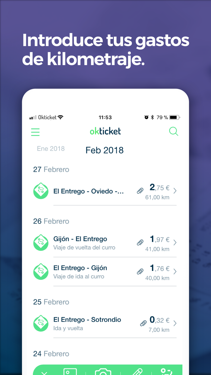 Okticket - Gestión de gastos