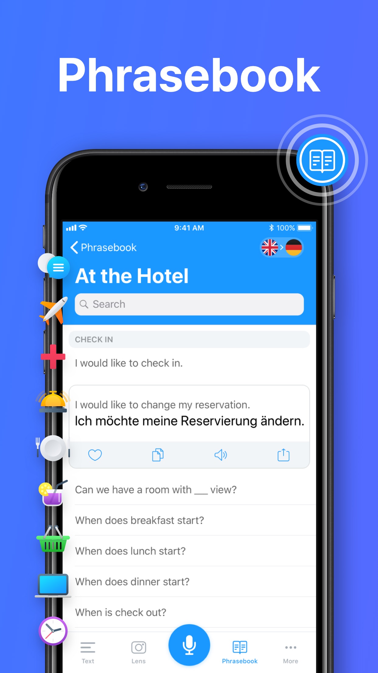 Screenshot do app Tradutor e Dicionário App