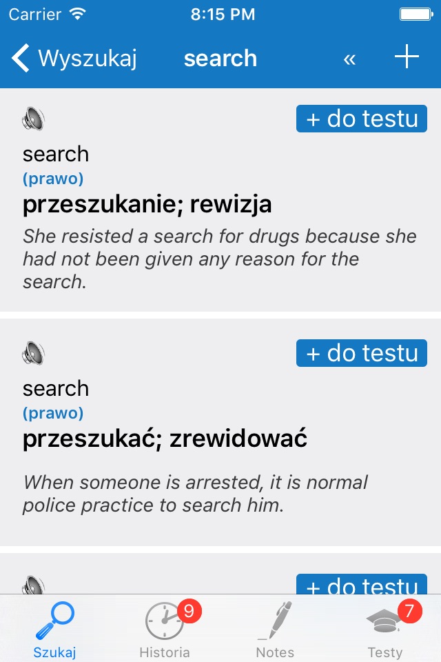 Leksyka.pl Angielsko Polski screenshot 4