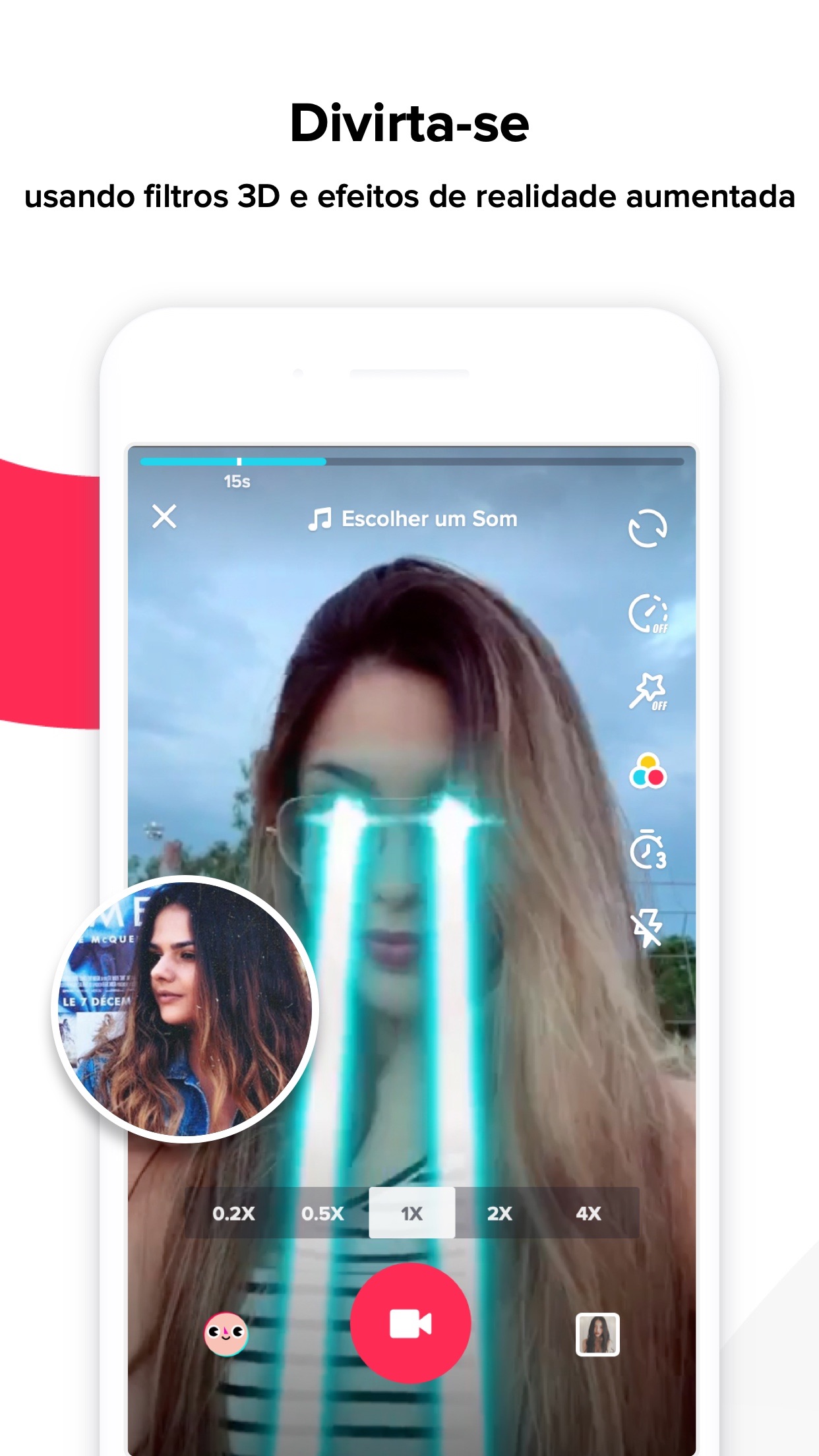 Screenshot do app TikTok