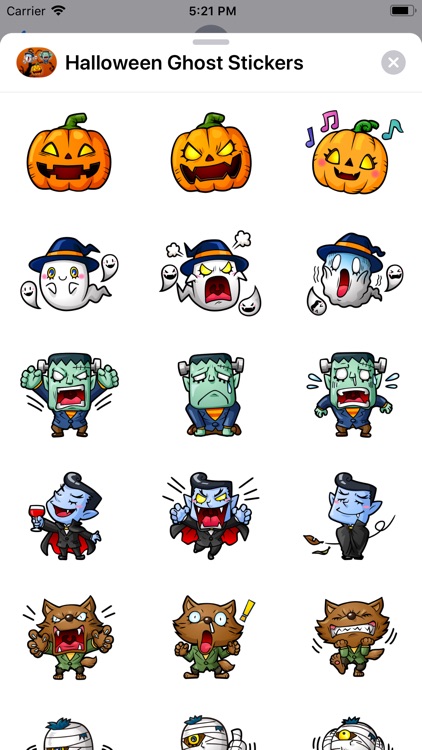 Halloween Scary Ghost Stickers