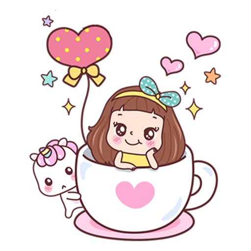 Stickers: 寶藏女孩的問 候