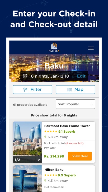 HotelX - Cheap Hotel Finder