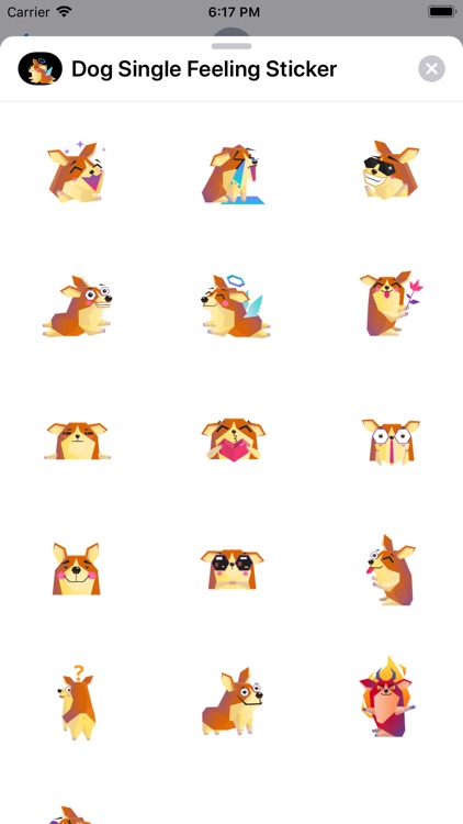 Dog Single Feeling Sticker