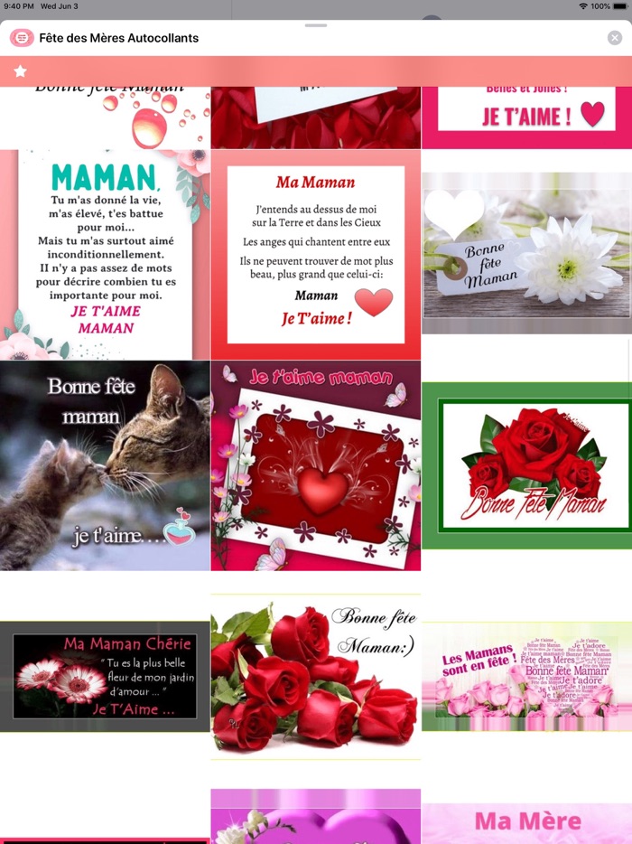 Fête des Mères Autocollants