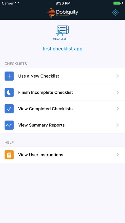 Dobiquity: Checklist App