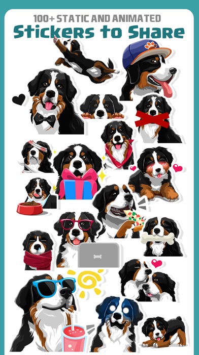 Bernese Mountain Dog Emoji screenshot 2