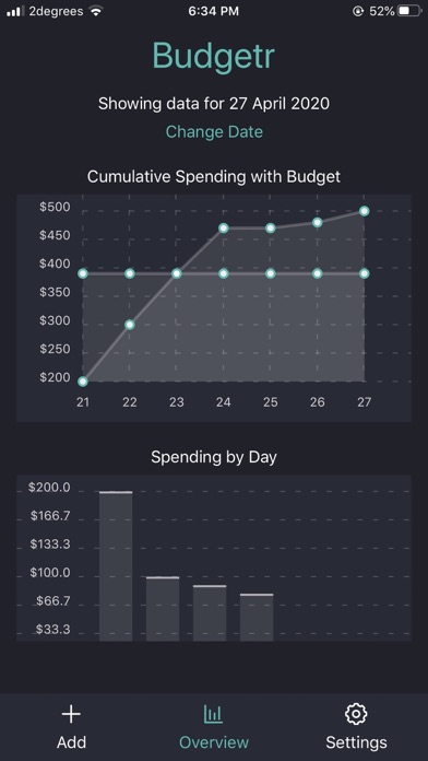 Budgeter screenshot 2