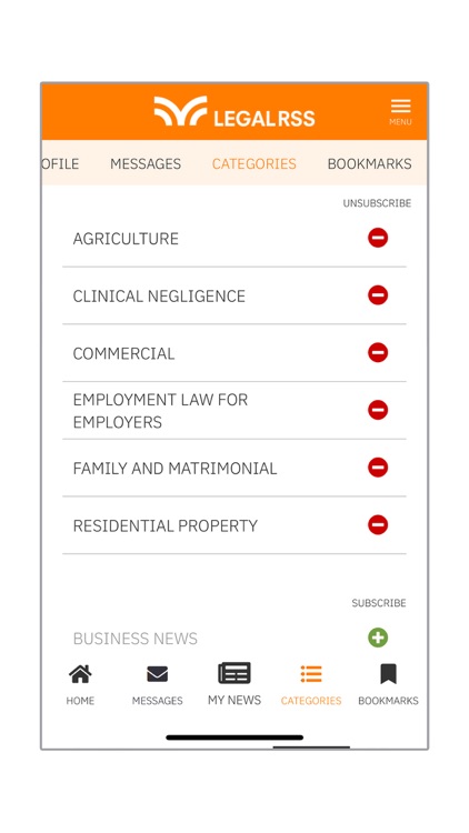 Legal RSS News