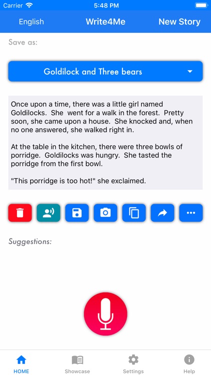 Write4Me - Voice to Text,Story screenshot-0