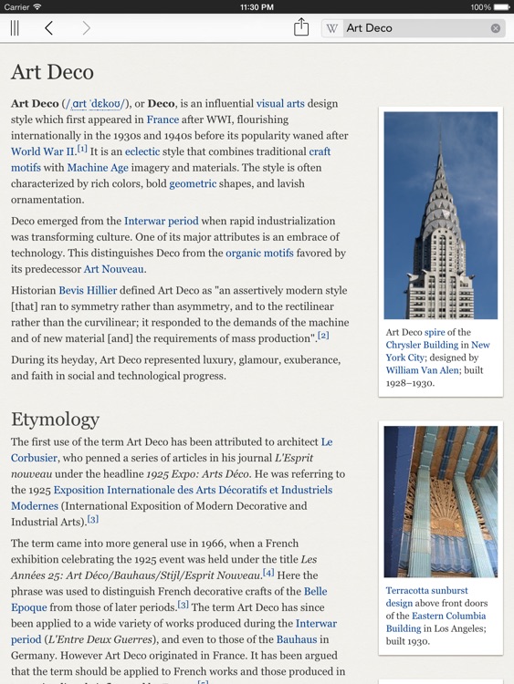 Wikipanion for iPad