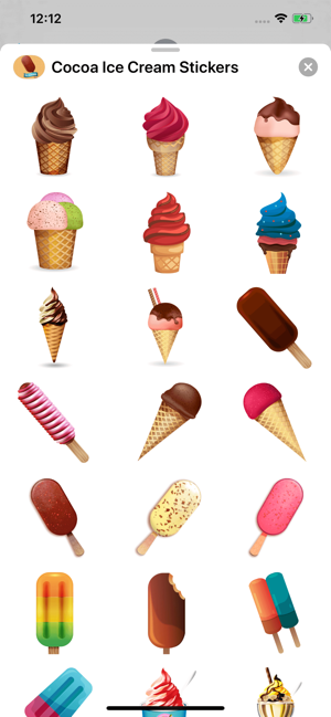 Cocoa Ice Cream Stickers(圖2)-速報App